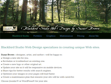 Tablet Screenshot of blackbirdwebdesign.com
